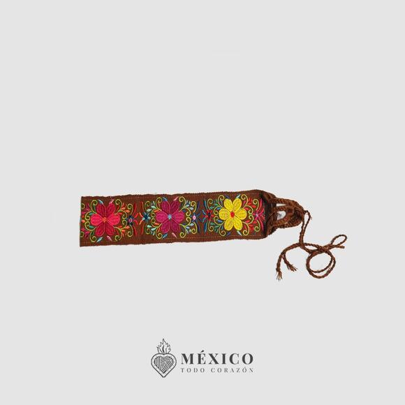 Mexican Folkloric belt day of the dead 5 de Mayo colorfull mexico todo corazon - Picture 3 of 4